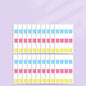 Post-it Notes Morandi Classification Instruction Bookmark