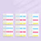Post-it Notes Morandi Classification Instruction Bookmark