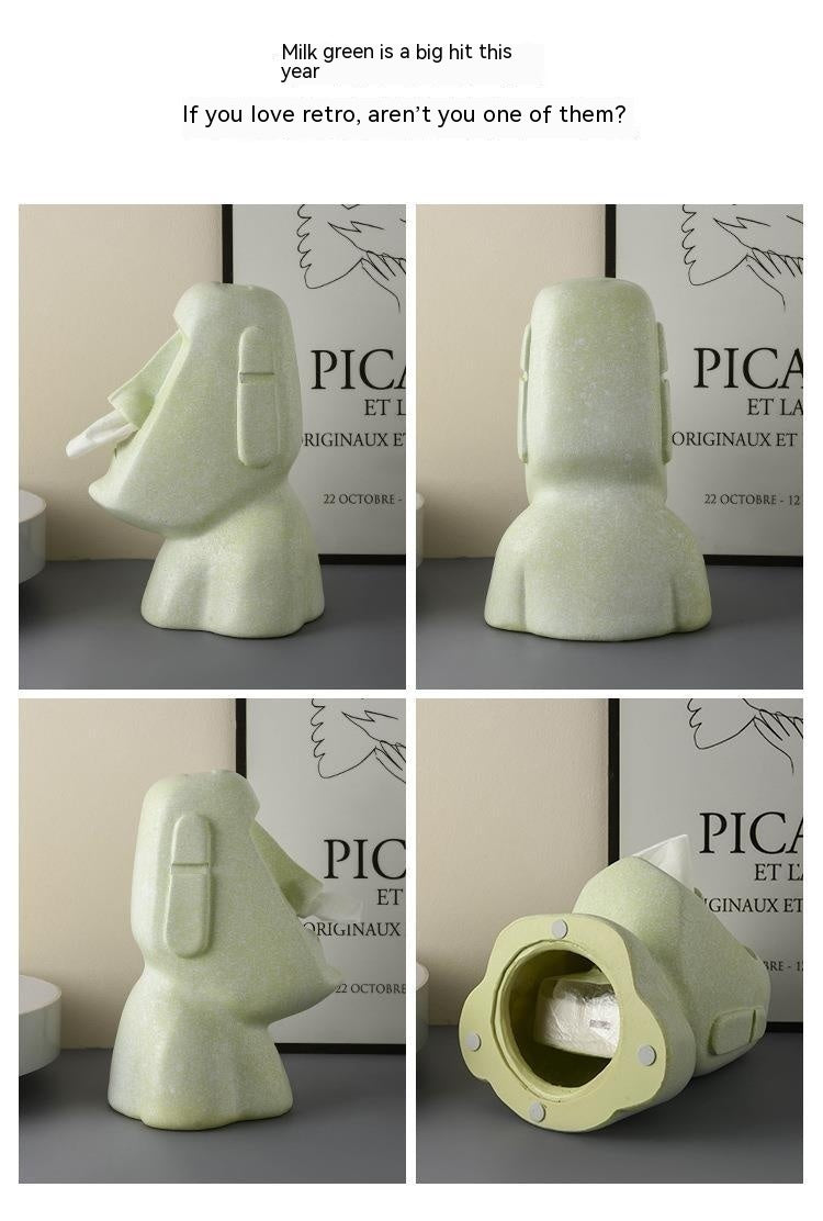 Organizer Mouth Tissue Box Decoration