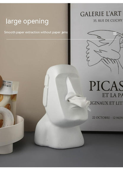 Organizer Mouth Tissue Box Decoration