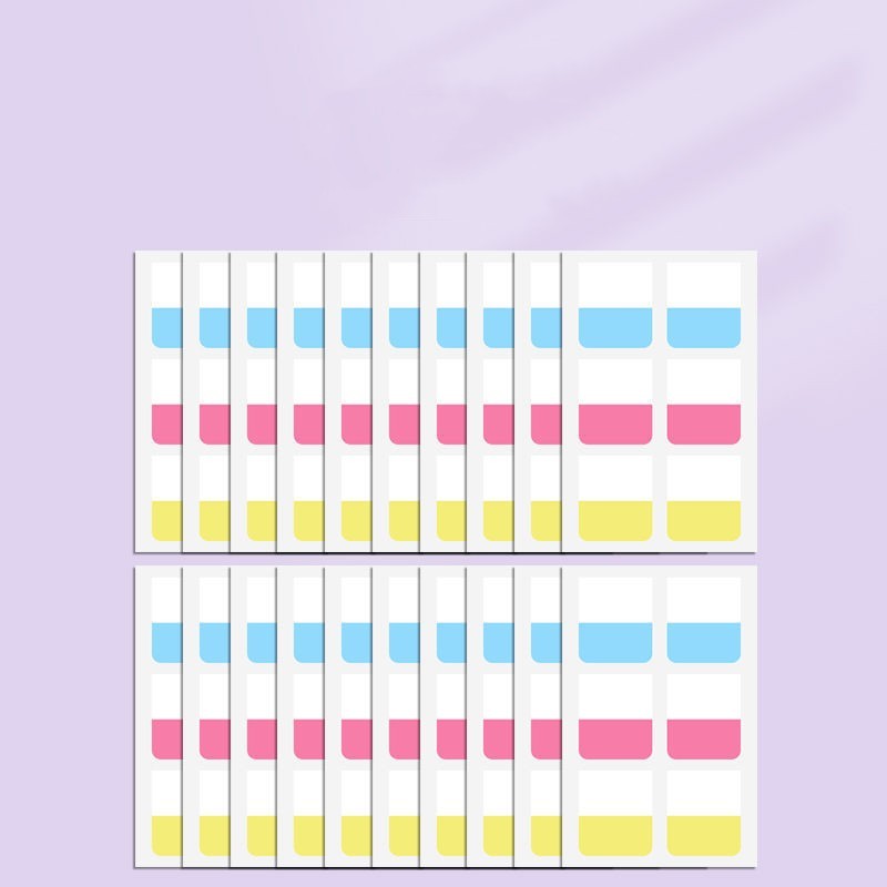 Post-it Notes Morandi Classification Instruction Bookmark