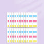 Post-it Notes Morandi Classification Instruction Bookmark