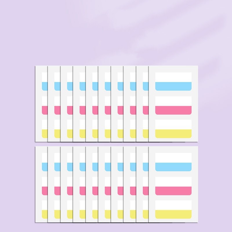 Post-it Notes Morandi Classification Instruction Bookmark