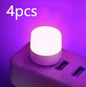 USB Plug Lamp Computer Mobile Power Charging USB Small Book Lamps LED Eye Protection Reading Light Small Round Light Night
